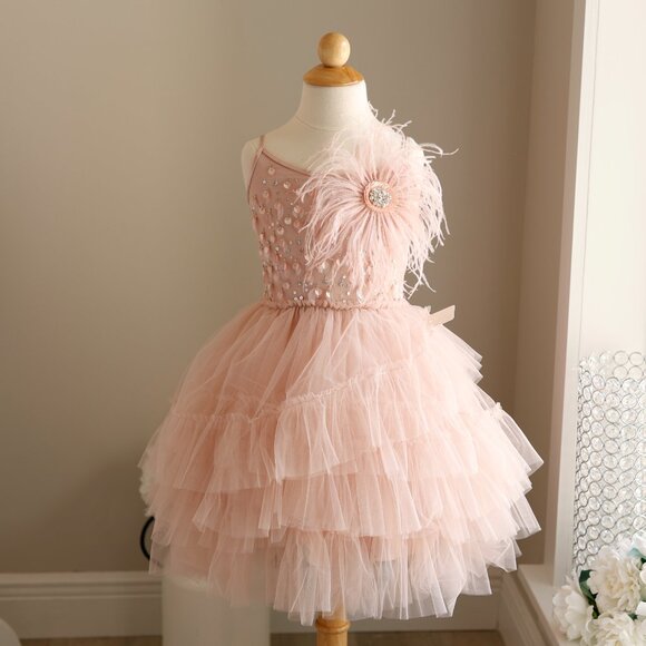 Tutu Du Monde Pink Tutu Dress Nico Blush Party Portrait Flower Girl NWT - Picture 2 of 7